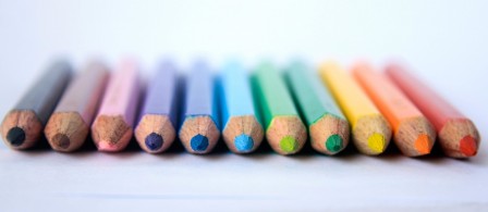 pencil, colors,
